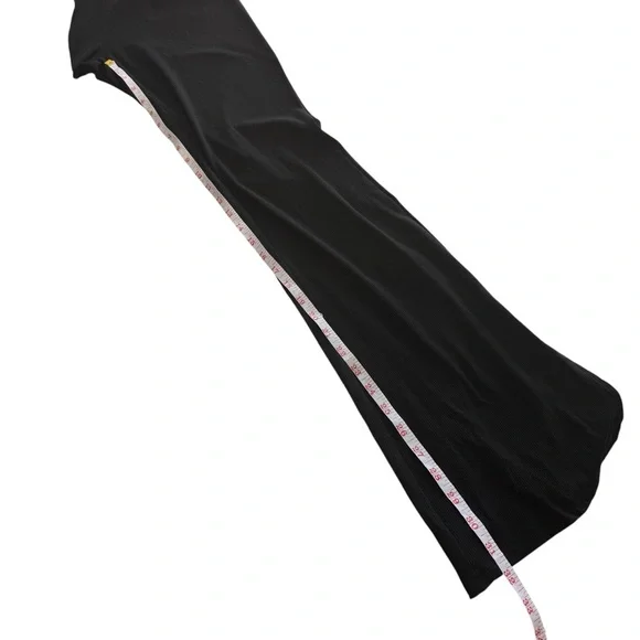 SUPERDOWN‎ Darcey Cut Out Jumpsuit Ribbed Black Strapless Flare Event Medium M - Picture 16 of 16